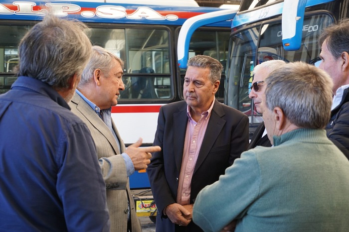 Jorge D'Onofrio con los directivos de TALP.