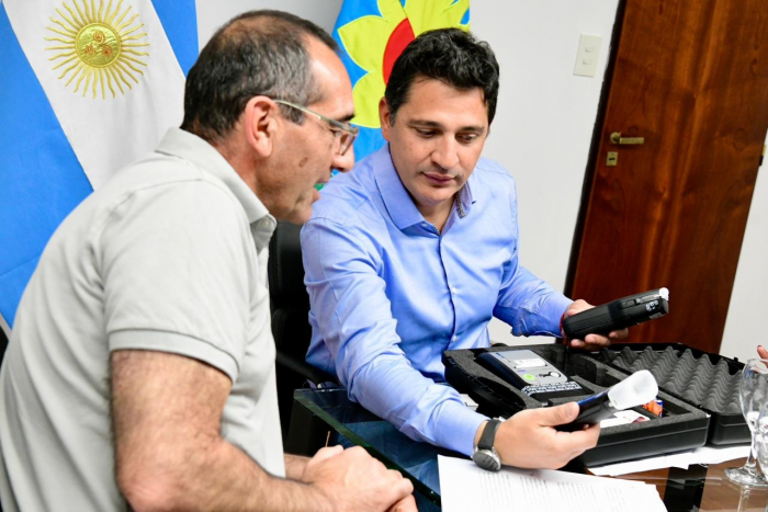Marinucci y Sombra trabajaron por la seguridad vial en Azul.