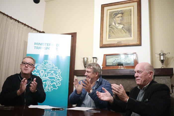 Jorge D'Onofrio con José Carli y Fermín Azcárate.