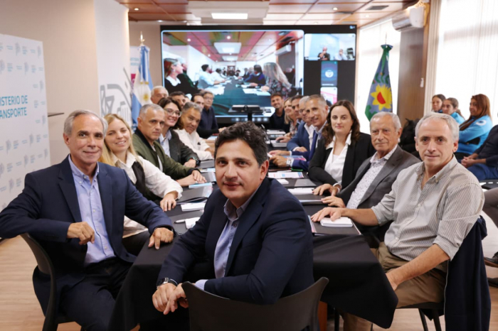 Marinucci junto a Arteaga, Gastón, De Jesús y Bordoni, entre otros.