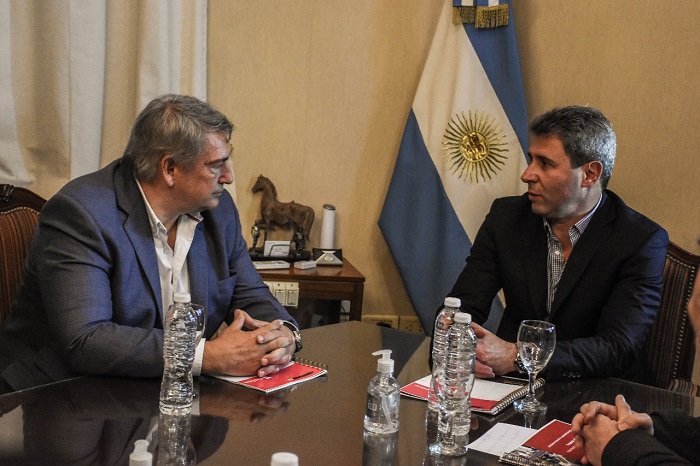 Jorge D'Onofrio fue recibido por el Gobernador Sergio Uñac.