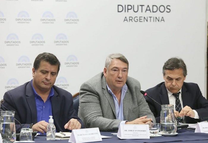 D'Onofrio en el debate para crear una Ley integral de Electromovilidad.