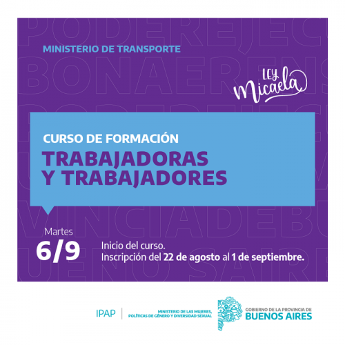 Lo desarrolla el área de Mujeres, Políticas de Género y Diversidad Sexual.