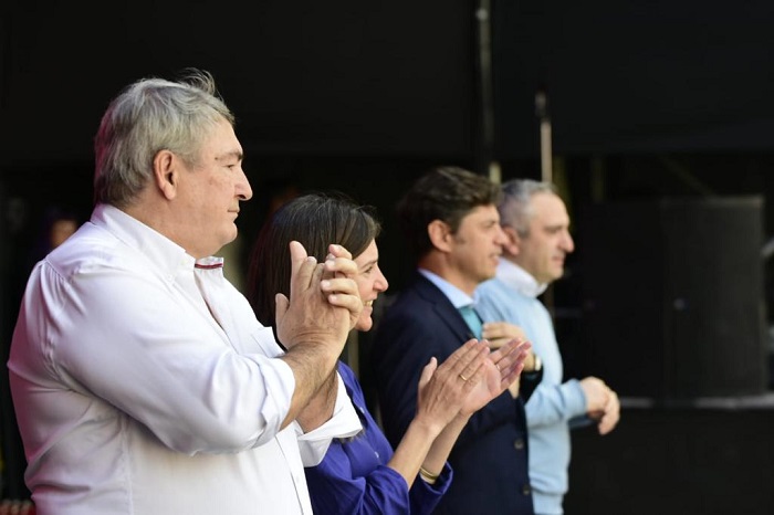 Jorge D'Onofrio y Axel Kicillof en el Encuentro de Juventudes.