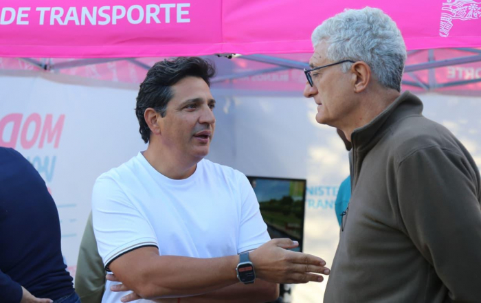 El Ministro Marinucci y el Intendente Barrera en Villa Gesell.