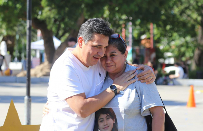 Marinucci encabezó la jornada de concientización con familiares de víctimas.