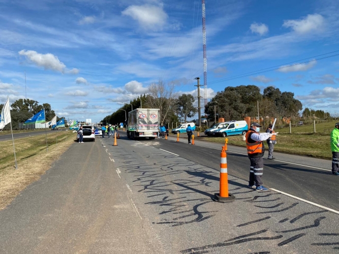 Control vehicular de la Subsecretaría de Transporte a cargo de Alejo Supply en el marco de la Emergencia Sanitaria por COVID-19