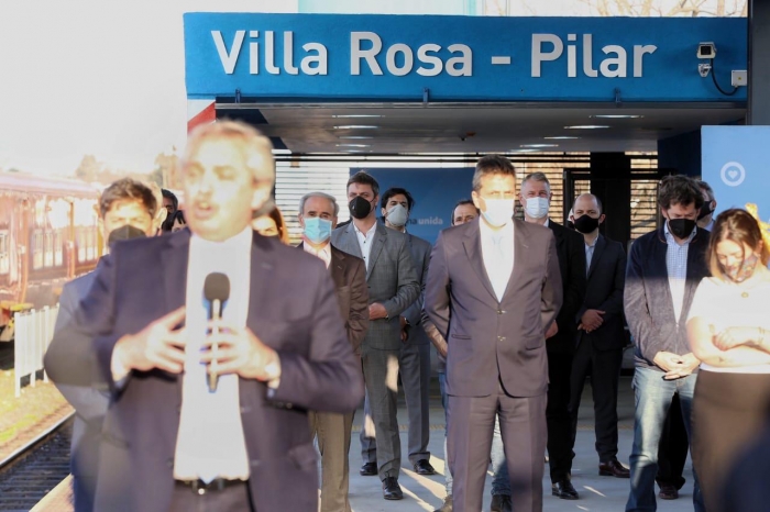 El subsecretario de Transporte Alejo Supply participó de la inauguración de la estación Villa Rosa en Pilar