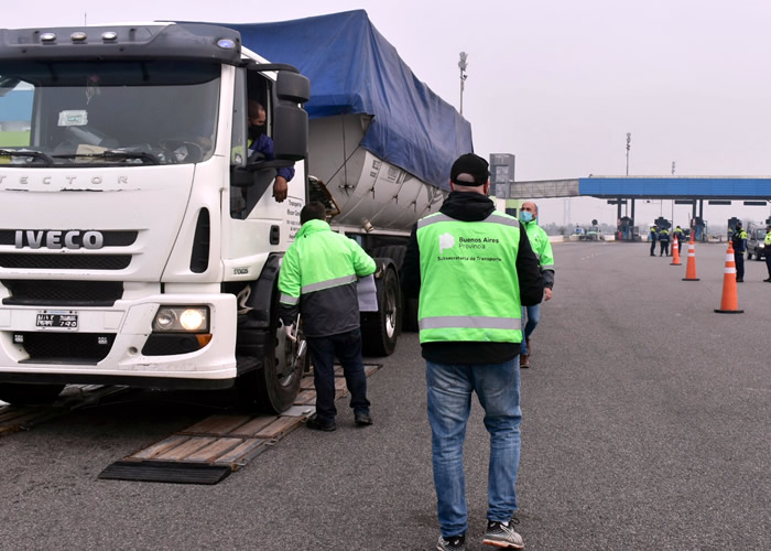 Se realizó un operativo de control de camiones de carga en Hudson