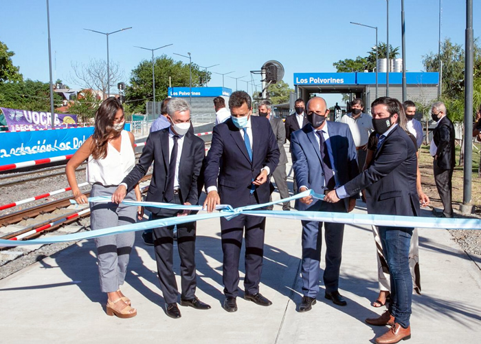 Transporte participó de la inauguración de la renovada estación de tren Los Polvorines