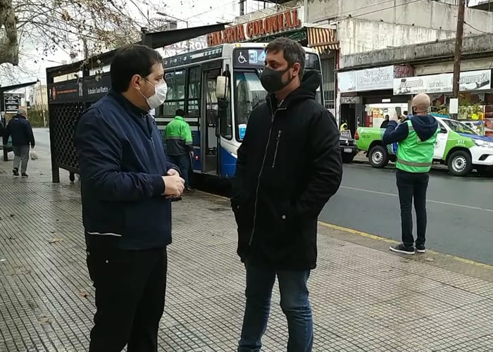 El subsecretario de Transporte, Alejo Supply, supervisó el operativo de fiscalización en San Martín.