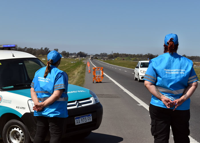 La Subsecretaría de Transporte dio apoyo de Seguridad Vial en la vuelta del TC en San Nicolás