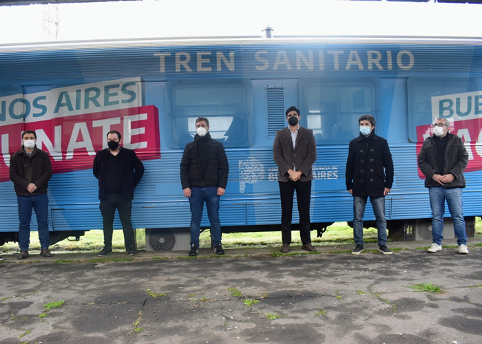 Supply recorrió el tren sanitario en Azul