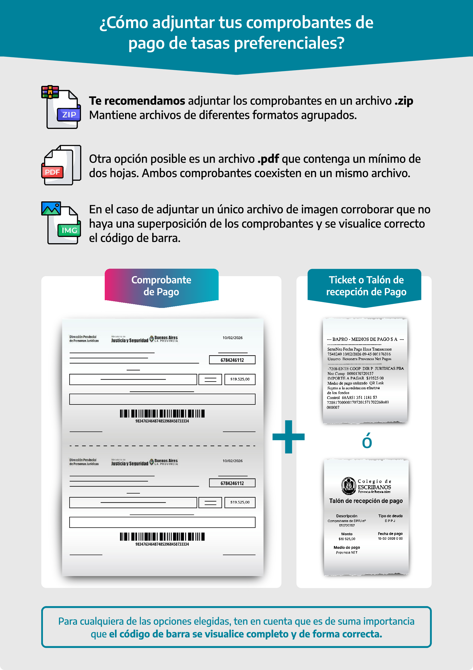 Cómo adjuntar correctamente la documentación