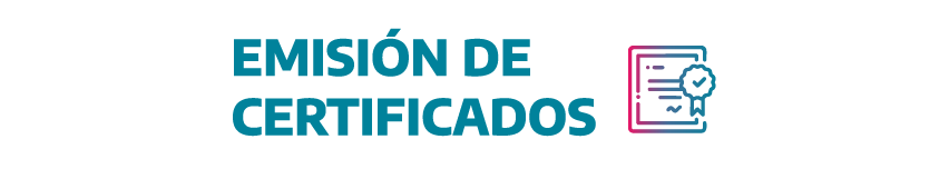 Emisión de certificados