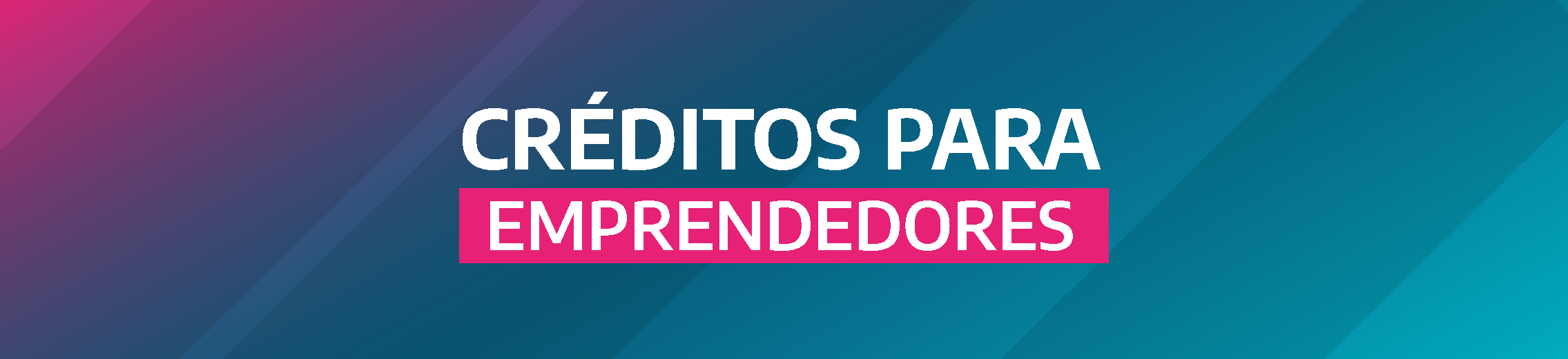 Créditos emprendimientos